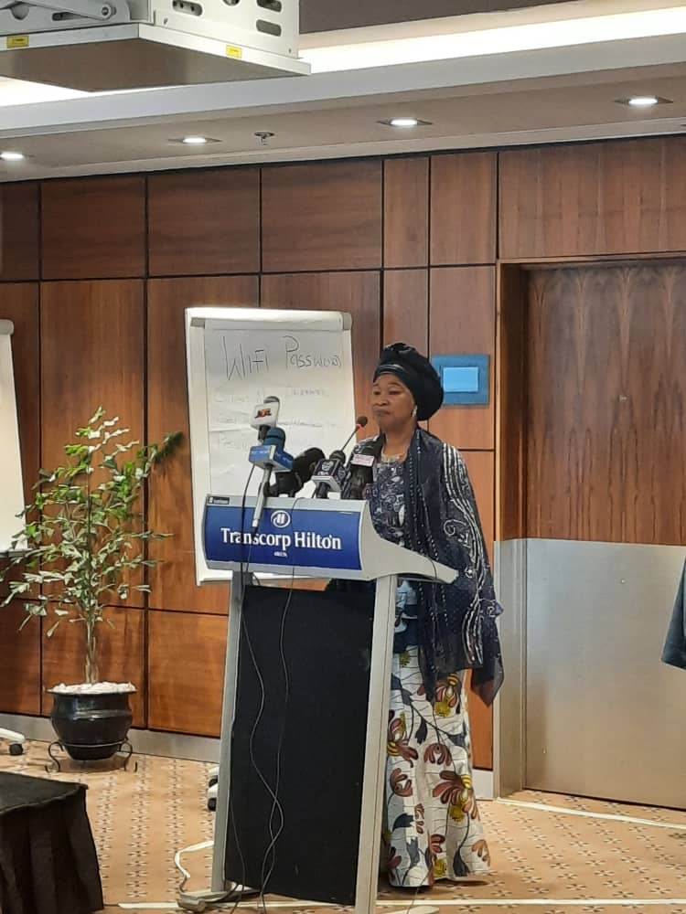 OrderPaper's tweet photo. Prof Ladi Hamalai MFR,
Former Director General, @nilsnigeria, giving her lecture on the topic:
"Situating Constituency Projects (CPS) in Election Campagins: Accountability Issues and Legislator-Voter Relations."
#ConstrackDialogue #OrderPaperNG https://t.co/DBRPUi8nx7