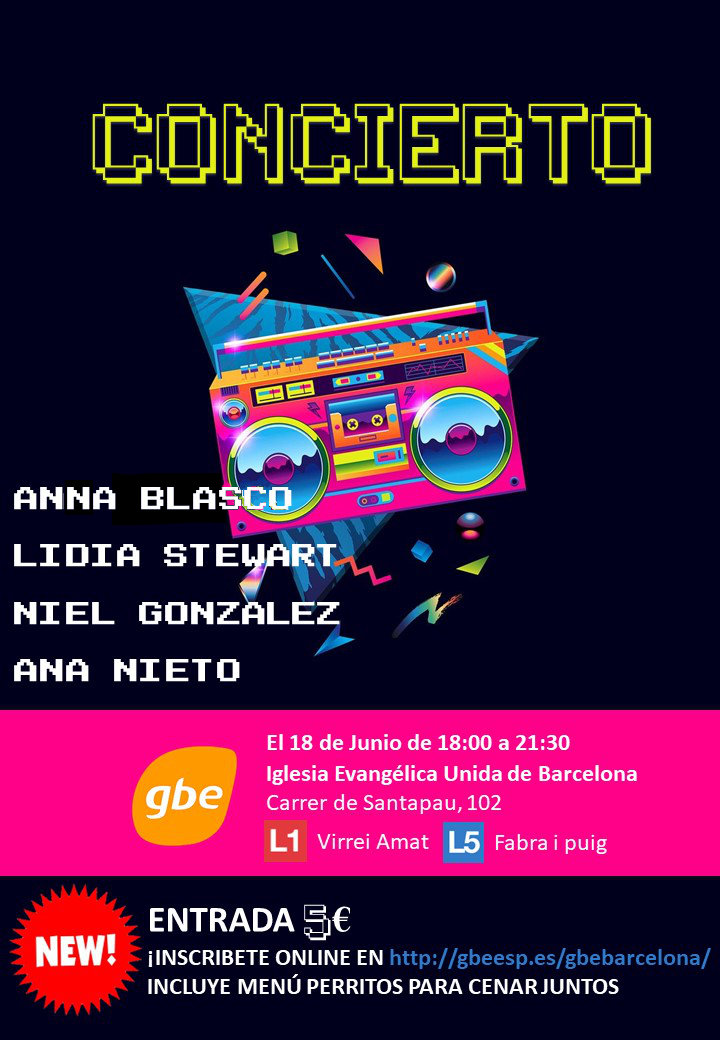 gbeesp's tweet image. ¡Hoy último día para inscribirse al concierto de GBE Barcelona! ¡Despedida del curso! 

gbeesp.es/gbebarcelona