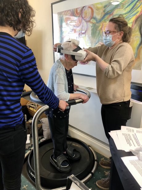 👩‍🦳 ThrowBackThursday

Remember Joyce? She asked the #GOALD team to join her for her 103rd birthday so that she could try out the <a href="/rovr_systems/">ROVR Systems</a> VR headset &amp; tredmill. Joyce loved exploring our virtual reality spaces and places.

<a href="/StirUni/">University of Stirling</a> <a href="/PlymUniCHT/">Centre for Health Technology</a> <a href="/PlymUni/">University of Plymouth</a> #VR #VirtualReality