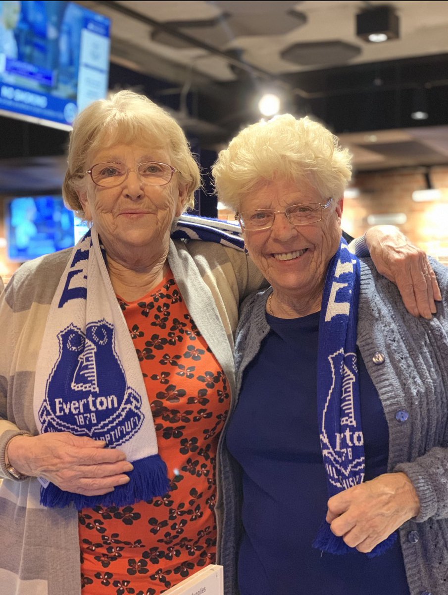 Kim_Cain's tweet photo. Winnie (right) my mums best mate and fellow mad blue, passed away yesterday. We lost a good’n blues. 💙 https://t.co/jsuFR8D8bK