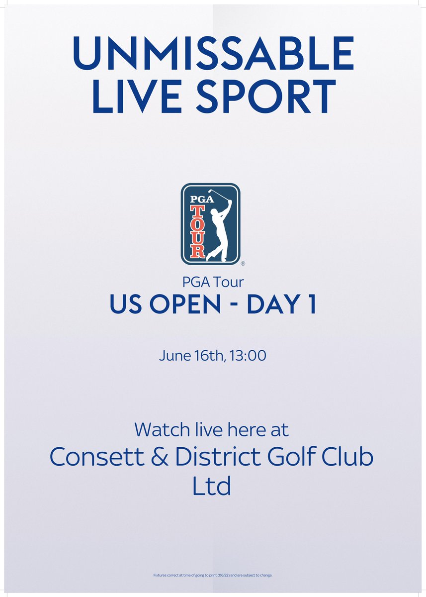 𝗨𝗦 𝗢𝗣𝗘𝗡 𝗦𝗧𝗔𝗥𝗧𝗦 𝗧𝗢𝗗𝗔𝗬

The THRID MAJOR of the year starts today and we're showing it non-stop in the clubhouse!

Come by for a couple drinks and a bite to eat!  First tee off is 1pm so you'll not want to miss it!