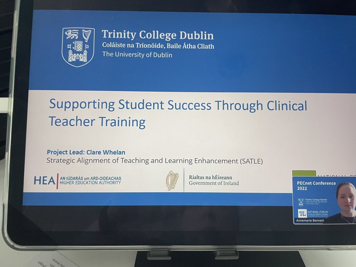 Excellent presentation by Clare Whelan on “Supporting Student Success Through Clinical Teacher Training” 👏🏻 @forumTL #PECnet2022 <a href="/TCDClSkills/">Clinical Skills TCD</a> <a href="/TrinityMed1/">School of Medicine, Trinity College Dublin</a> <a href="/LylasAljohmani/">Lylas Aljohmani</a>