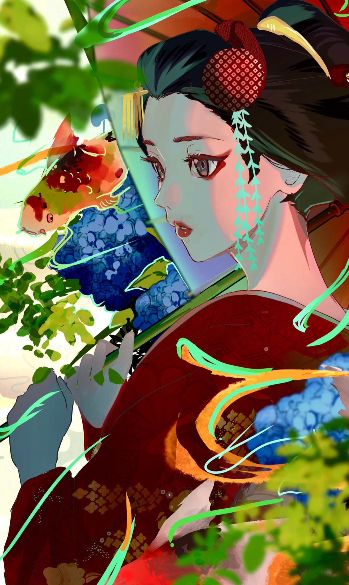 おぐら 梅雨の舞妓さん イラスト T Co Whwa9bwkwq Twitter