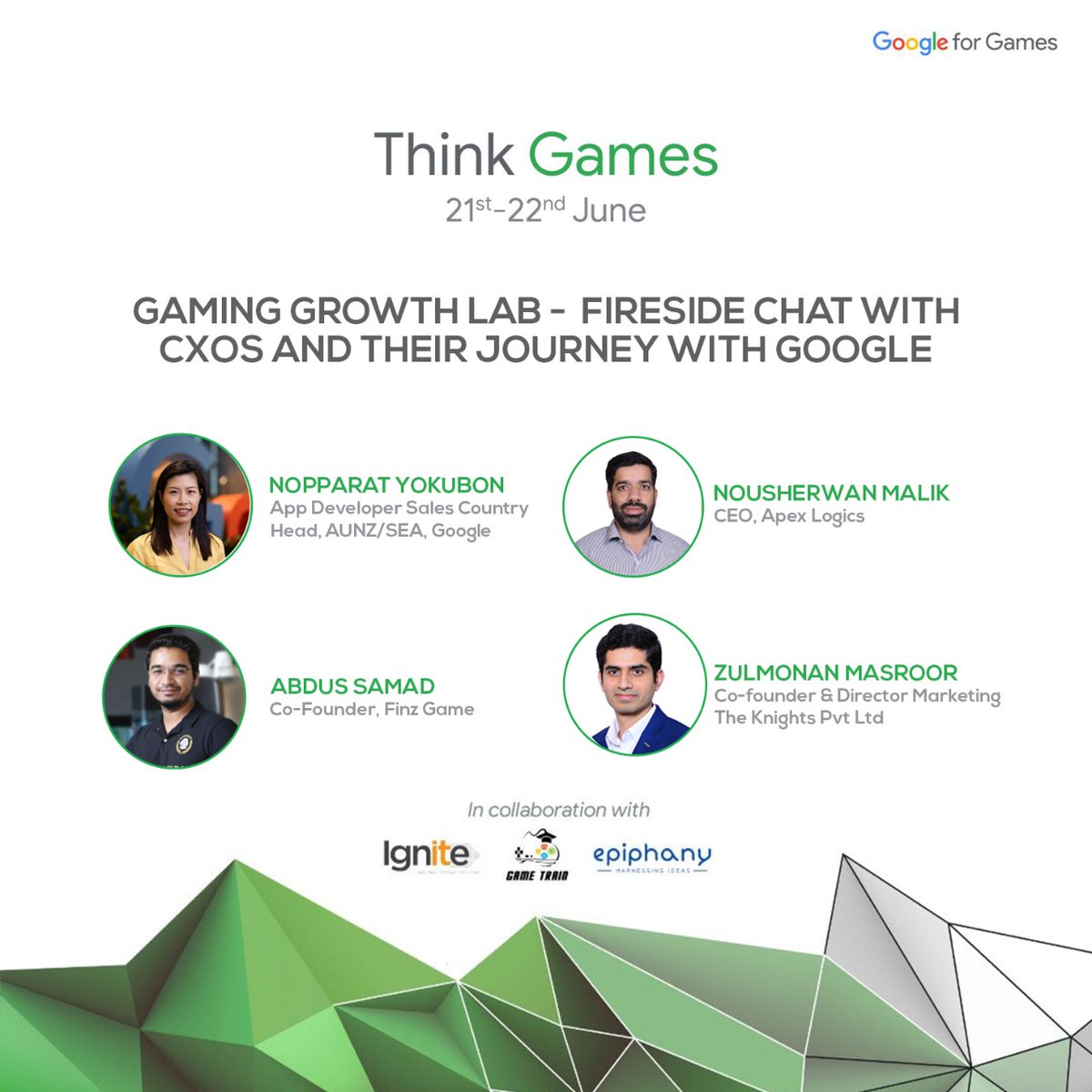 epiphanypk's tweet photo. Are you ready to learn and connect with the top google leaders on all things gaming?
The gaming industry in Pakistan is making waves with the new technology, ideas and real talent in the market.
#ThinkGamesPK #GameOnPK #PkGaming https://t.co/Q07B3gN2RP