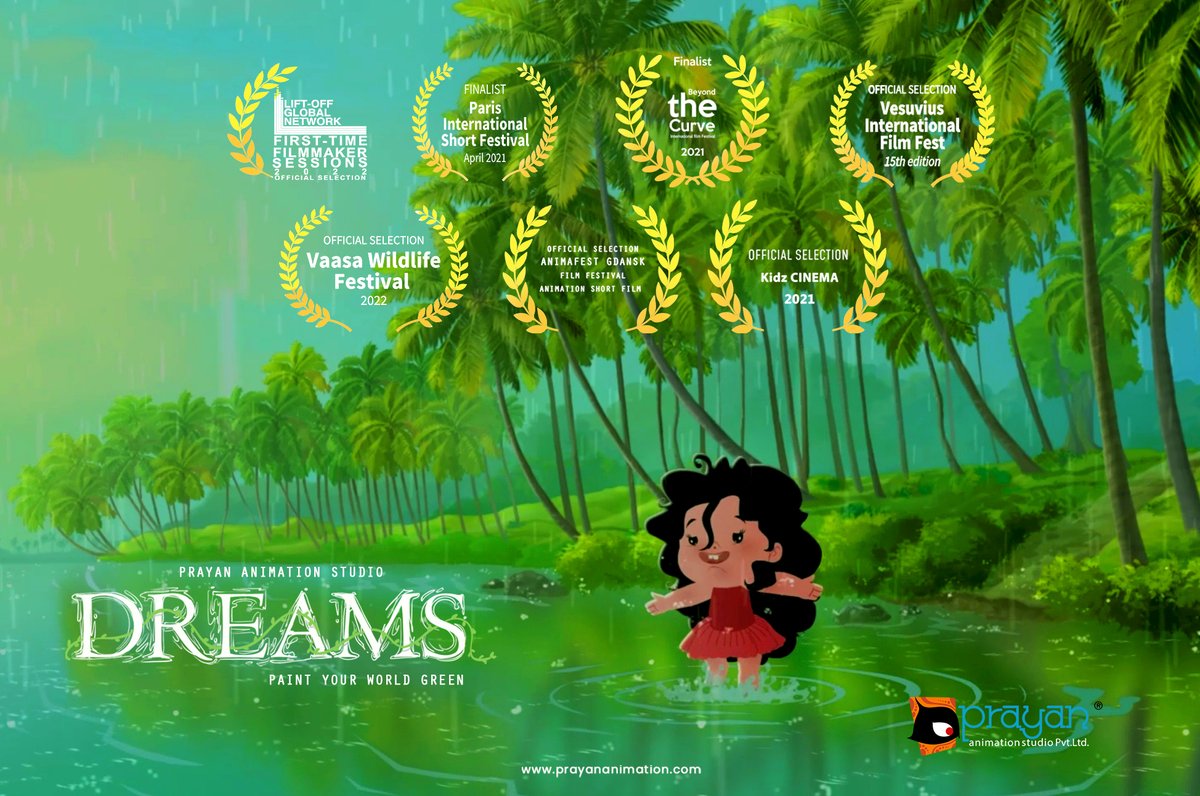 prayananimation's tweet image. Amazing News! 
We are delighted to announce that our short film &quot;𝗗𝗿𝗲𝗮𝗺𝘀&quot; is selected officially for the 𝗩𝗮𝗮𝘀𝗮 𝗪𝗶𝗹𝗱𝗹𝗶𝗳𝗲 𝗙𝗲𝘀𝘁𝗶𝘃𝗮𝗹 𝟮𝟬𝟮𝟮 and @liftoffnetwork. 
#Dreams #AnimationShort #VaasaWildlifeFestival #LiftOffGlobalNetwork  #PrayanAnimation