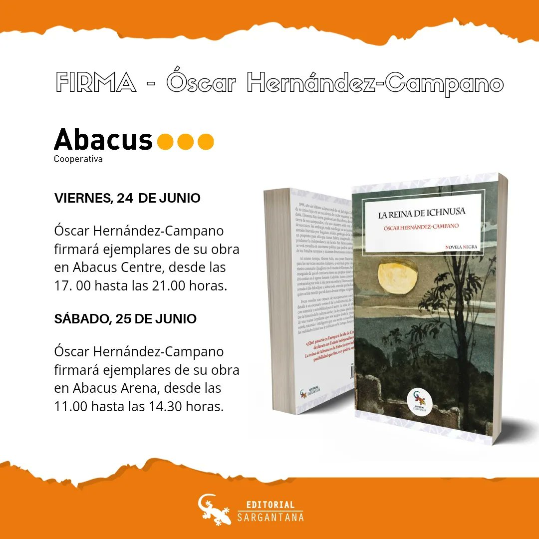 Ed_Sargantana's tweet photo. AGENDA - Nuevas opciones para disfrutar de firmas y presentaciones. En este caso, las de David March Chulvi y @oscarhercam

#firmas #presentaciones #novedades #agenda #editorialsargantana #sargantana #sargantanamola https://t.co/pf5cVMobaH