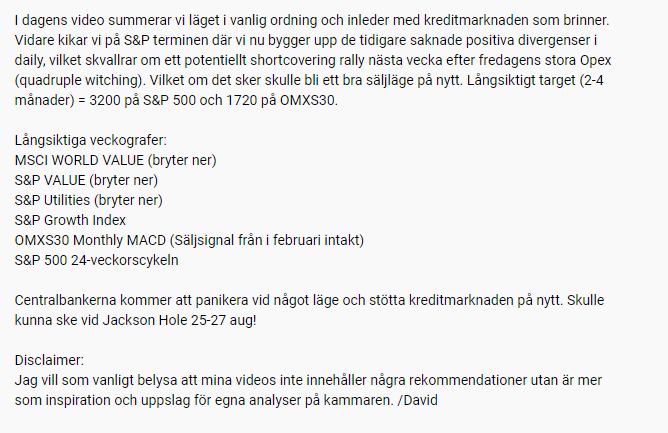 Ten_Bagger's tweet photo. Market update 16 juni - Value &amp; Defensivt bryter ner!

Ny video uppe på kanalen!

Fortsatt panik i kreditmarknaden och Value och Defensivt bryter ner, vilket är en stor skillnad mot tidigare nedgångar i år. Dvs bredare nedgång än tidigare.

RT = ♥️🙏

▶️https://t.co/HKAswW02So https://t.co/GSuUTScmVX