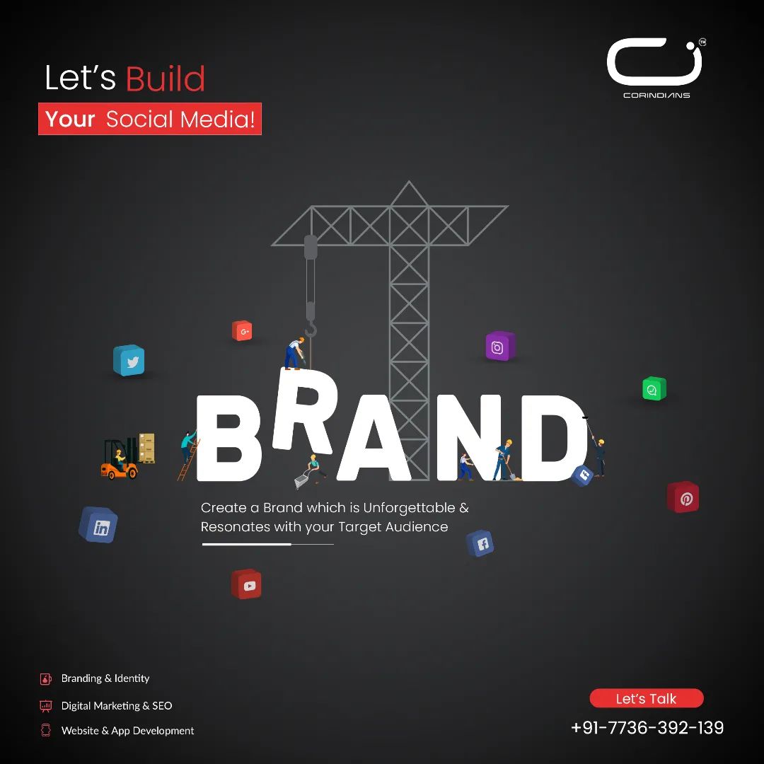 corindians's tweet photo. Create a brand that is unforgettable and resonates with your target audience.
.
.
☎️ +91 7736 392 139
.
.
#corindians #branding #marketing #designed #graphicdesign #contentcreator #brand #digitalmarketing #business #socialedia #advertising #socialmediamarketing #graphicdesigner https://t.co/IchTvesnCQ