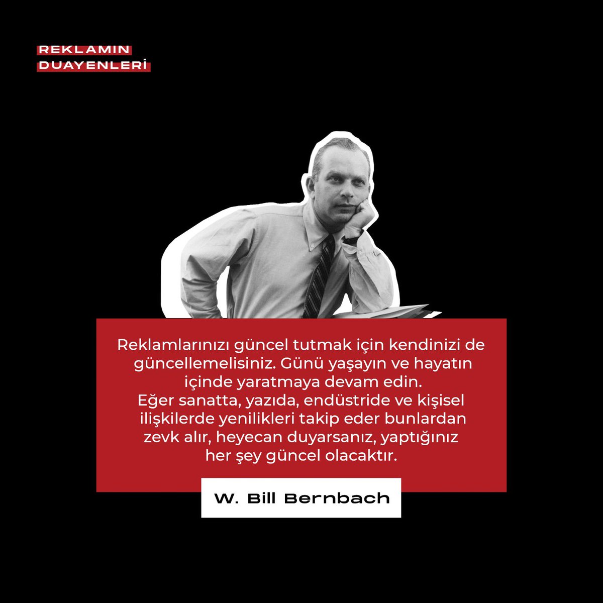 cevvizcom's tweet photo. Bütün işlerimizde güncelliğe, yaratıcılığa ve keyife önem veriyor Bernbach’ın bahsettiği heyecanı ekipçe birbirimizde buluyor, çıkardığımız işlerde tazeliyoruz. 

#cevviz #advertising #creativeagency #reklam #kayseri https://t.co/FTNEhDD6V2
