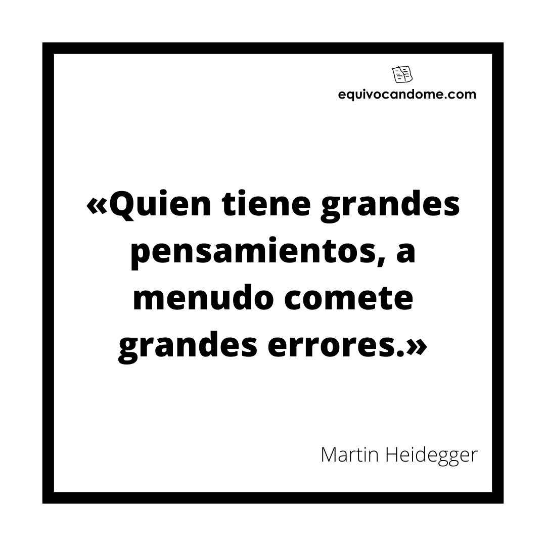 equivocandome's tweet photo. «Quien tiene grandes pensamientos, a menudo comete grandes errores.» Martin Heidegger

¡Encuentra más citas como esta en https://t.co/TyMnAoUWAE!

#citasliterarias #citascelebres #filosofia #heidegger #martinheidegger #equivocandome https://t.co/uPg2yAIAuD