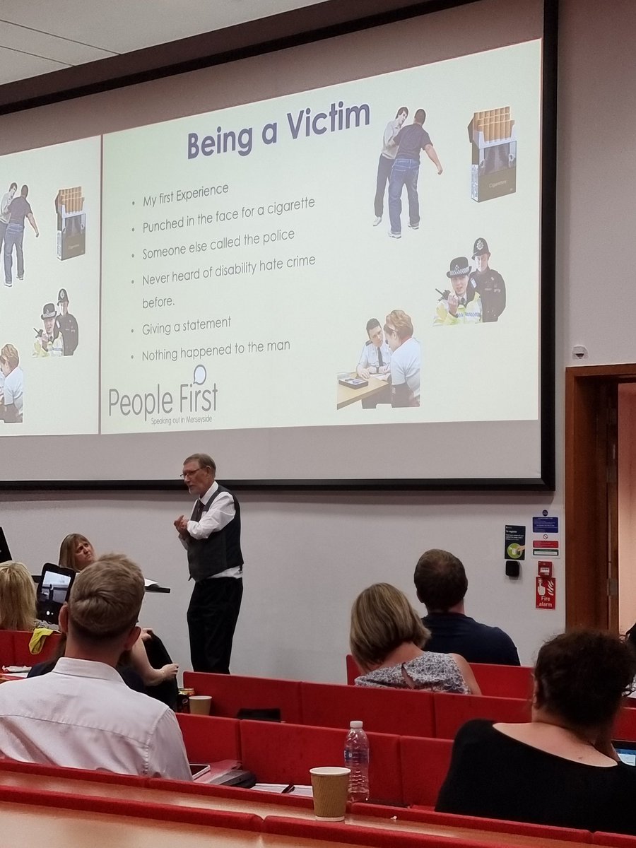 Criminology at UoL (@criminologyleic) on Twitter photo Phil Hume from People First Merseyside <a href="/PFMerseyside/">P F Merseyside</a> talking to us about his experiences of disability hate crime #DHCConf22 Phil Hume from People First Merseyside <a href="/PFMerseyside/">P F Merseyside</a> talking to us about his experiences of disability hate crime #DHCConf22