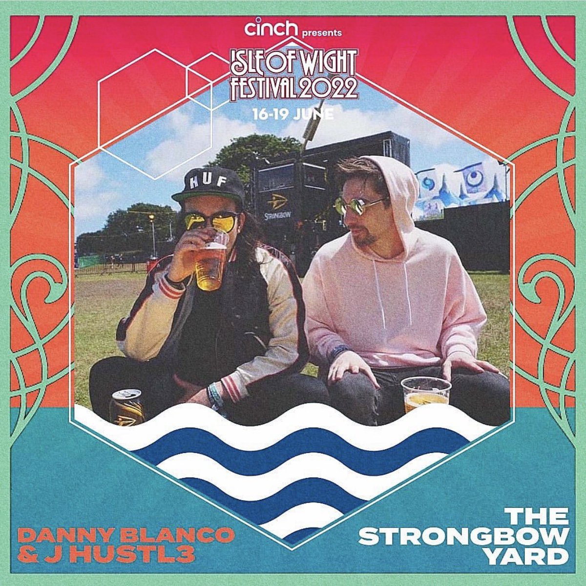 Here we go <a href="/IsleOfWightFest/">Isle of Wight Festival</a> 🔥 Catch me &amp; <a href="/iamjoewhite/">J Hustl3 :: Pepé</a> back at our favourite residency DJing all day &amp; all night for the next 4 days in The Strongbow Yard! #isleofwightfestival #strongbow