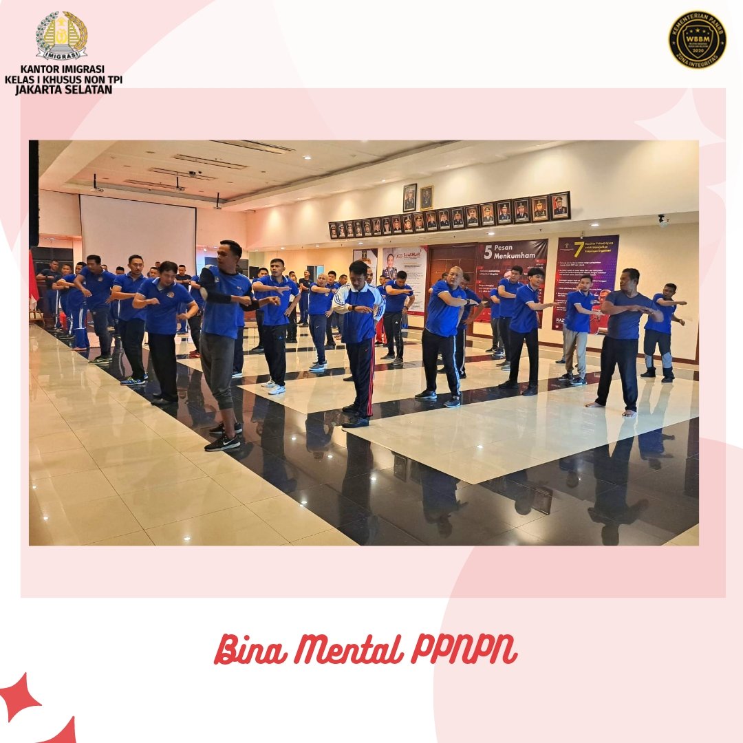 Halo Sahabat Mido! Kamis, 16 Juni 2022 telah dilaksanakan Bina Mental bagi seluruh PPNPN (Pegawai Pemerintah Non Pegawai Negeri) di Kanim Jaksel, Kanwil Kemenkumham DKI Jakarta.

#kanwilkemenkumhamdkijakarta