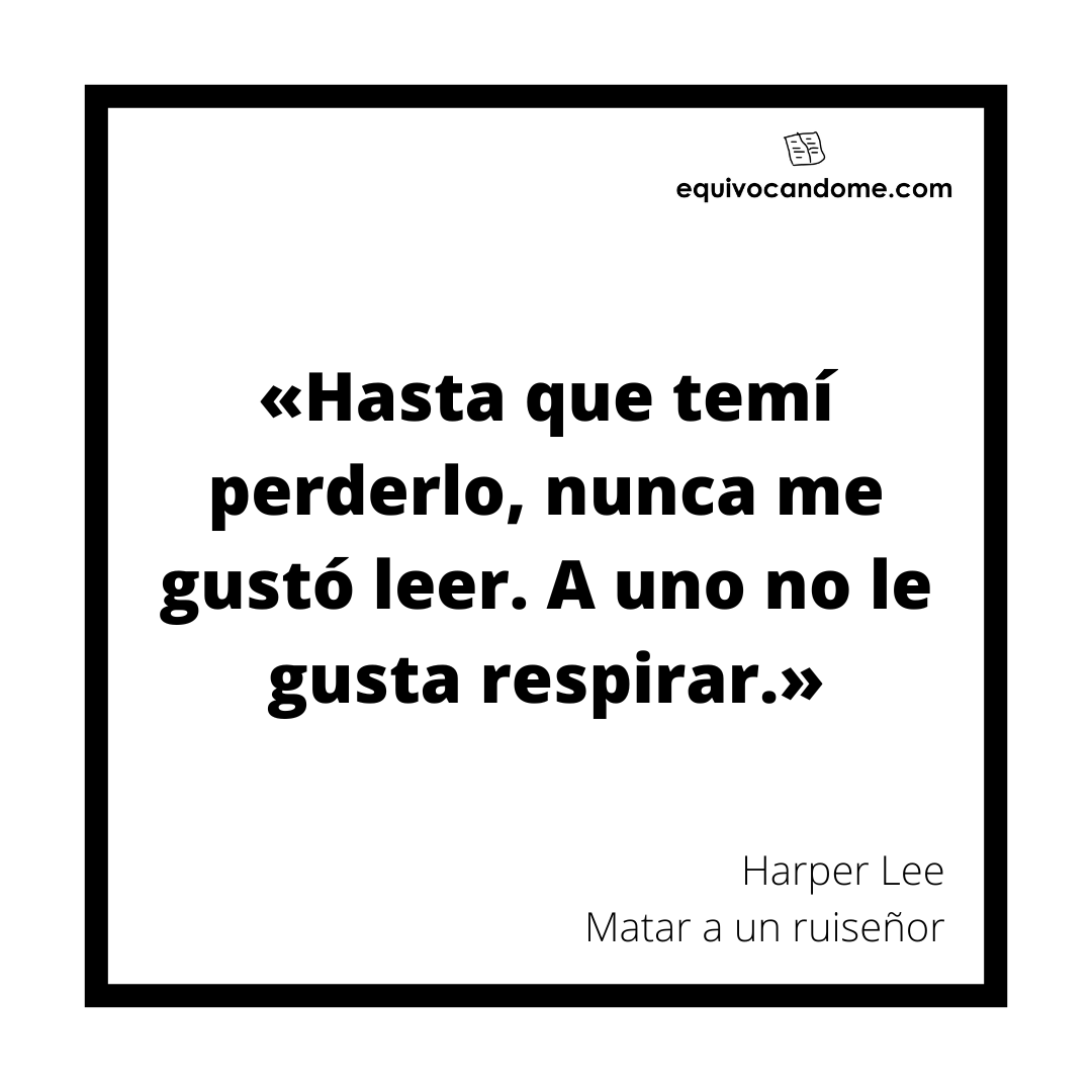 equivocandome's tweet photo. «Hasta que temí perderlo, nunca me gustó leer. A uno no le gusta respirar.» Harper Lee

¡Encuentra más citas como esta en https://t.co/TyMnApcxsc!

#citasliterarias #citascelebres #literatura #hasperlee #mataraunruiseñor #equivocandome https://t.co/FWaxyCKiG0