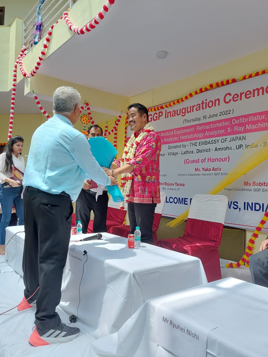 JapaninIndia's tweet photo. The #GGP handover ceremony of the medical equipment and elevators for #SHEOWS, Amroha, Uttar Pradesh was held on June 16.
We hope this will become a symbol of the strong cooperation between Japan and India. #JapanIndia
https://t.co/eumZJxnMpw https://t.co/nDrbHR819s