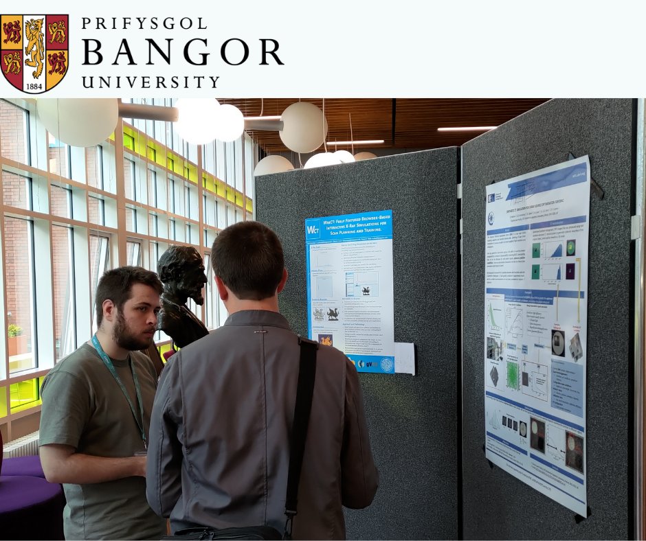 BangorCSEE's tweet photo. Iwan presenting his poster on #WebCT: Fully featured browser-based interactive x-ray simulations for scan planning and training At dimensional X-ray computed tomography (dXCT 2022) conference in Manchester.
#BangorUni
#PrifysgolBangor
#ThisisEngineering
#BeTheDifference https://t.co/442T05M8gH