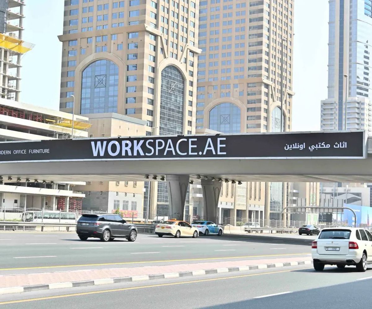 WorkspaceAe's tweet photo. New Bridge Banner , SHZR, #Dubai #aeworkspace https://t.co/XWRE0B7hNo