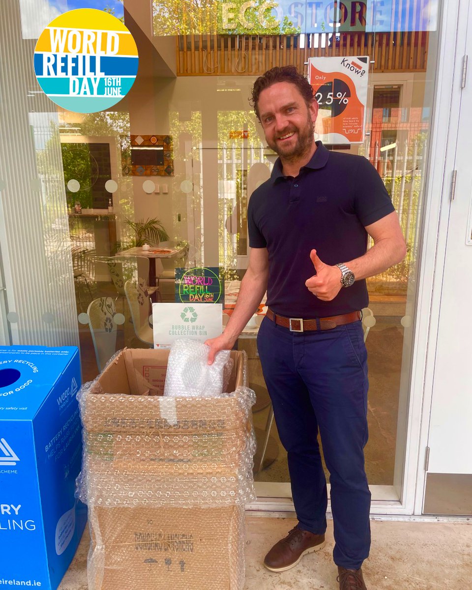 It's #WorldRefillDay and we are delighted to announce that the Rediscovery Centre is now home to the Green Bubble green-bubble.ie Bubble Wrap bin! 

'Pop' into the centre today and drop off your excess bubble wrap to be part of this innovative enterprise!

#WeChooseReuse