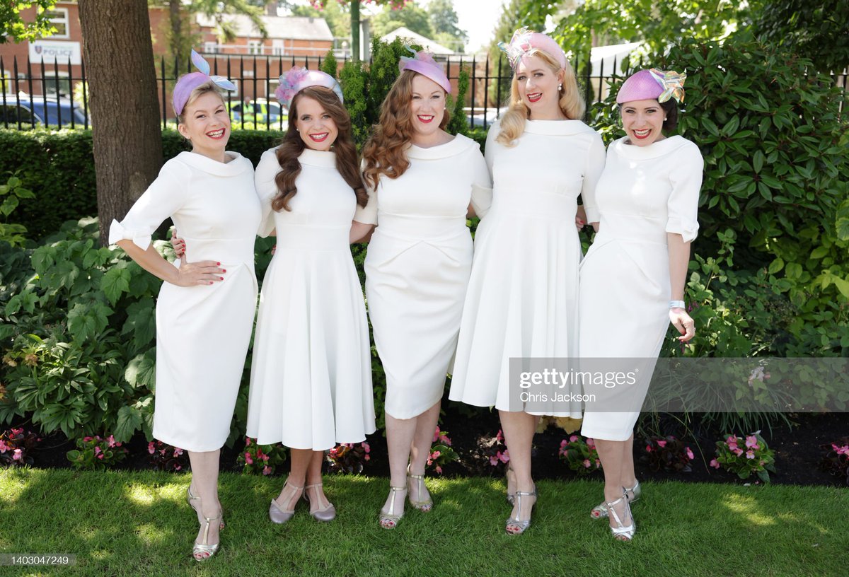 ThePrettyDress's tweet photo. Royal Ascot Day 2 with The Tootsie Rollers ! 
Wearing The Pretty Dress Company's Hollywood Collection in Ivory 🤍

Shop Hollywood Dresses here: https://t.co/EEPHgesw6B

#tpdc #royalascot #ascot2022 #royalascot2022 #theprettydress https://t.co/cAnwDCruE1