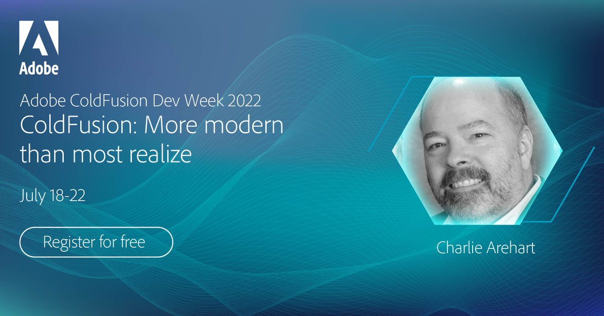 At Adobe ColdFusion Dev Week 2022, Charlie Arehart looks at recent and past releases to see how CF helps you keep up with modern practices in deployment and coding while getting your job done.
Register for free! - bit.ly/3FOtXfU