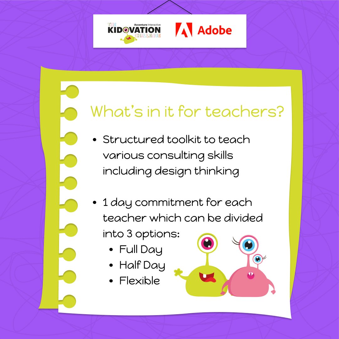 Here's an insight to this years event!

Each teacher will be provided with a structured online toolkit centered around the theme of sustainability ♻️🌍
 
We hope you are all as excited as we are with only 5 days to go until challenge week begins! 🥳

#KidovationChallenge