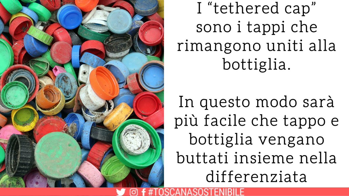 TSostenibile's tweet photo. Il #tetheredcap dal 2024 sarà obbligatorio in tutta l’UE. Molte aziende stanno anticipando perchè gli esperti di #marketing segnalano che i tappi dispersi nell’#ambiente sono una cattiva pubblicità se hanno il logo o sono riconoscibili per forma o colore https://t.co/WdBZr8cL8x