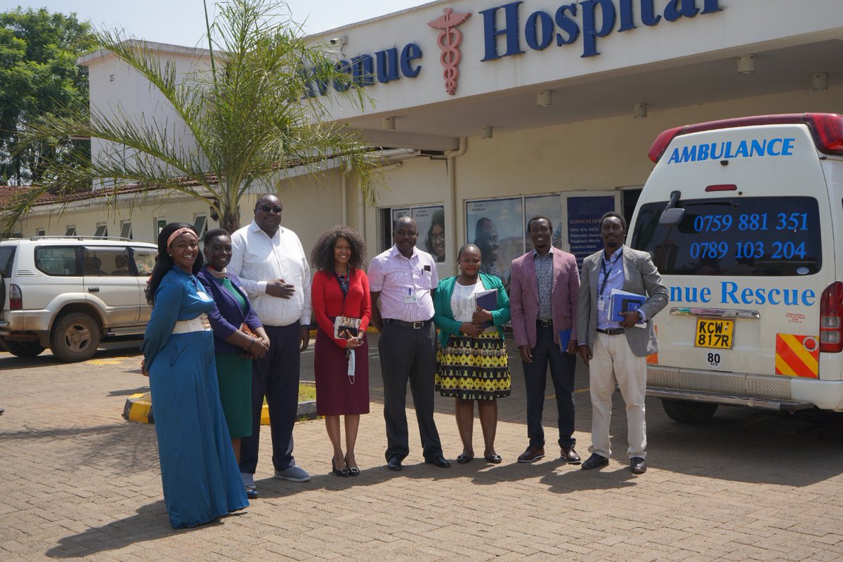 AvenueHospital's tweet photo. This morning our Kisumu hospital team led by Dr. Valentino Khoja, Hospital Manager, Dr. Dianah Abuodha, Ag Medical Services Manager, George Abando, Credit Controller, and Carolyn Ruvayo, Patients Experience, hosted The Aga Khan Hospital Kisumu https://t.co/ToRAAsQzA7