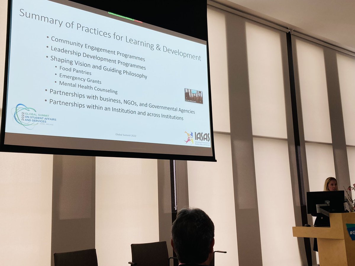 mirelamazalu's tweet photo. How are Student Affairs inform their work using the @SDGoals? Great global research in higher education from @iasas_global leaders at  #GS2022 https://t.co/hsYm4LH9bj