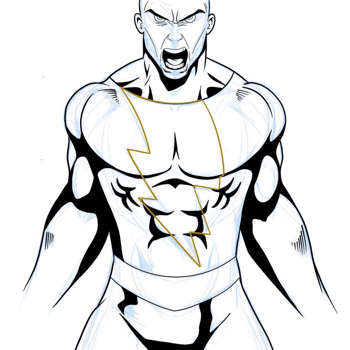 rtisticmayhem's tweet image. Wanted to share my latest illustration of Black Adam which I am super excited to see #BlackAdam #blackadammovie #comicbooks #illustration #iPadPro #artist