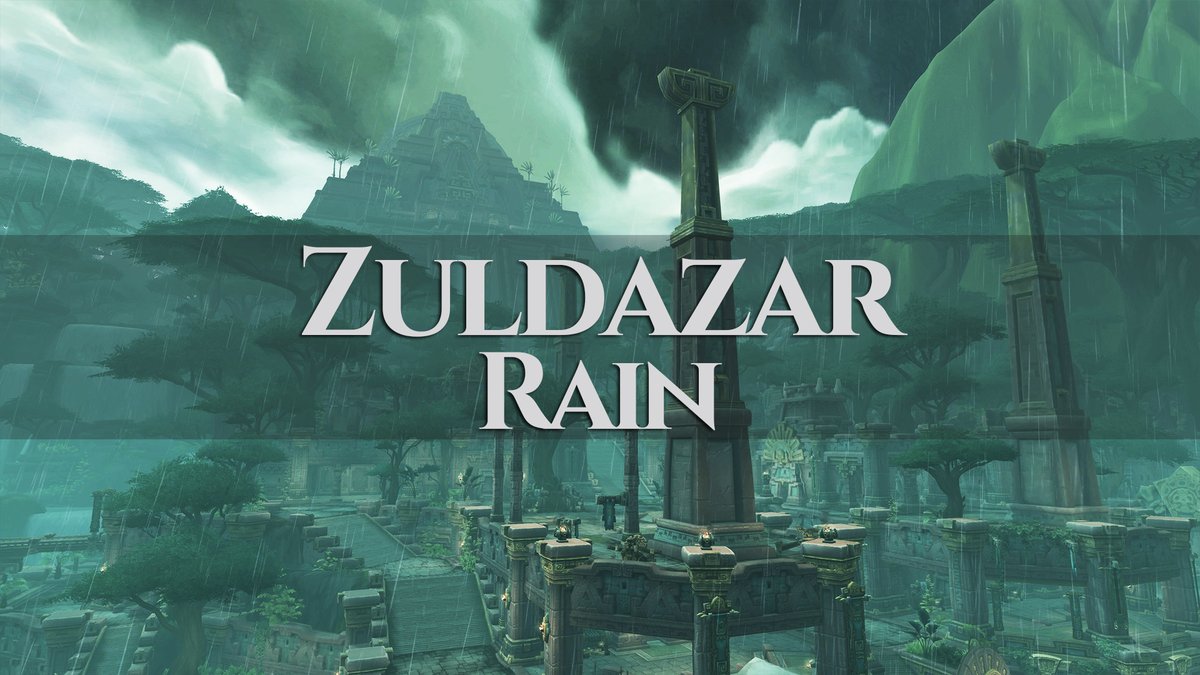 Lovely cooling weather in #Zuldazar.
Check out the video with rain ambience here: youtu.be/lMGf_jrD0og
(#WorldofWarcraft #Warcraft #WoW #BattleforAzeroth)