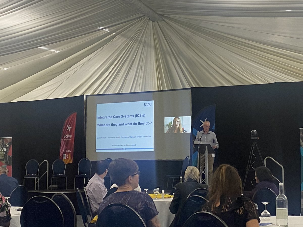 AireTC's tweet photo. @Lucie_Hooper86 of @NHSsoutheast discussed Integrated Care Systems, CORE20plus5, and the importance of primary prevention, and the role that physical activity fits within that #ActiveKent22 https://t.co/1f1vsdJKFO