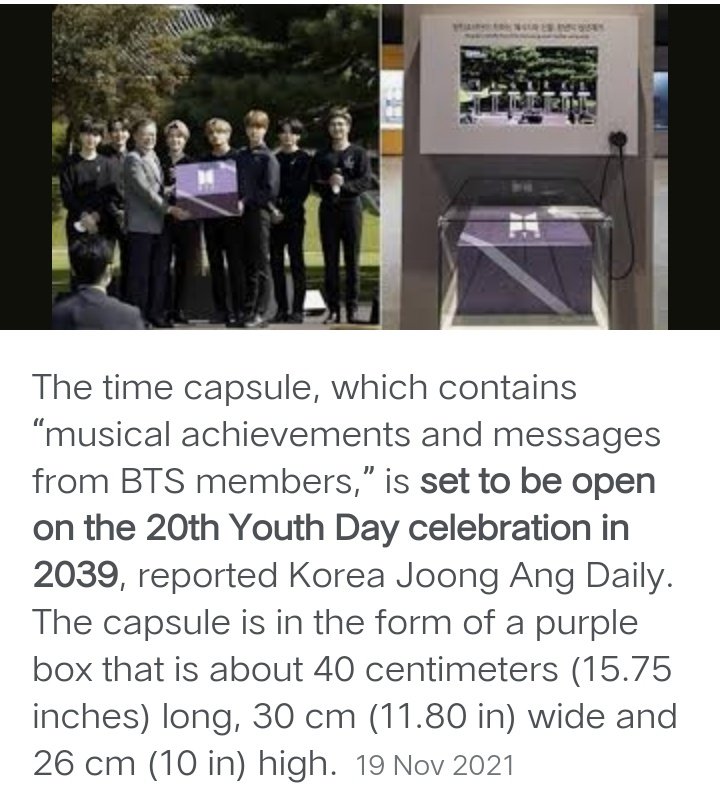 mygbebe's tweet photo. Just in case you're still doubtful about BTS's longevity as a group, a reminder that they already have schedules in 2030 and 2039. https://t.co/tXBGilpkLh
