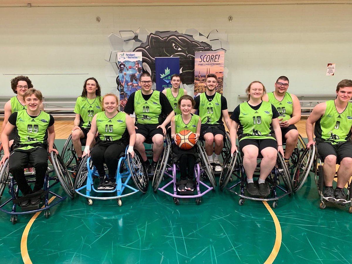 BasketballNS's tweet photo. Last weekend, Nova Scotia and Newfoundland wheelchair basketball athletes competed together (for the first time ever) at the wheelchair basketball junior national championships in PEI!
The team clinched a win over Ontario and 8th overall. Best of luck at the Canada Games! https://t.co/lGe3aweZkJ