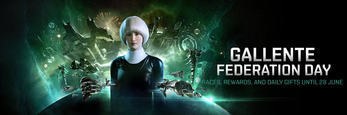 Gallente Federation Day returns running until 28 June, offering you the chance to grab log-in rewards, take part in new events, and pick up some special offers! 

We have parades, the annual Grand Prix, free gifts and new challenges for the brave. eveonline.com/news/view/gall…