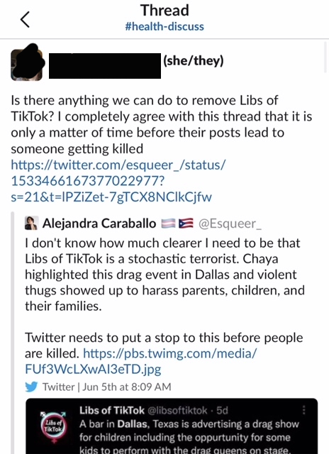 Leftists are ramping up their coordinated effort to shut down Libs of TikTok for drawing too much negative attention to their campaign to sexualize, confuse, corrupt, and irreversibly damage children.

And they have plenty of advocates inside Twitter. We know because we do, too.