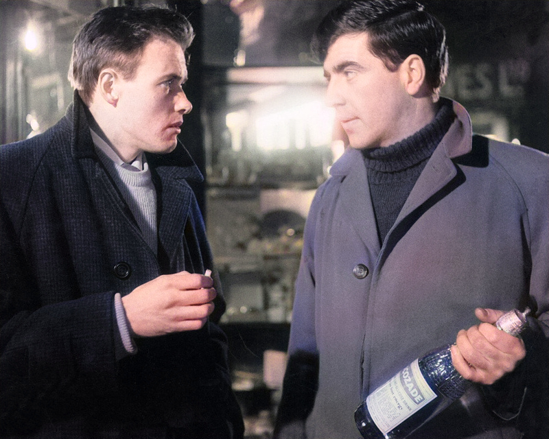 Happy Birthday James Bolam - here he is with the equally great Alan Bates, in the classic film A Kind of Loving. 