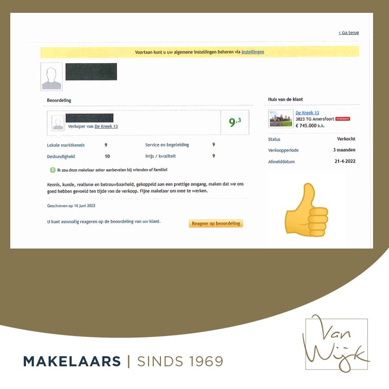 Trots!
Bedankt voor de fijne samenwerking!
#teamvanwijk #teamwork #verkoopwoning #funda