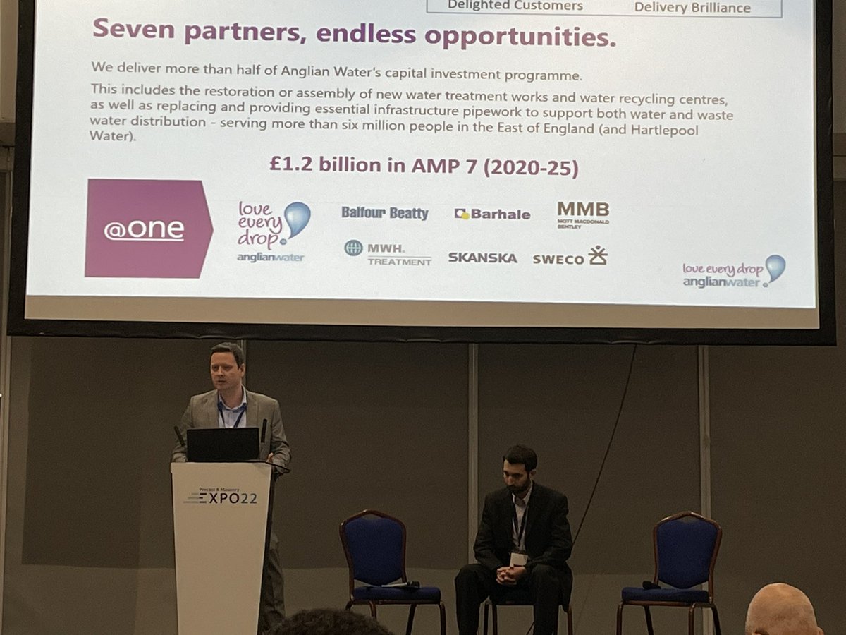 claire_ack8's tweet photo. Great presentation from @AnglianWater engaging with the precast concrete sector to achieve efficiency and carbon goals #precastexpo https://t.co/5EZbzyziUn