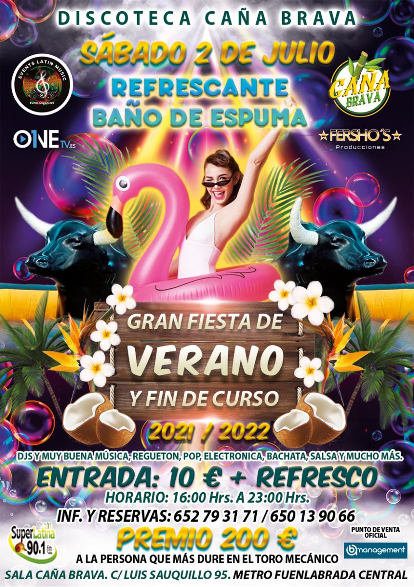 Ya están disponible las entradas  🎫 para la gran fiesta del verano en la discoteca <a href="/DISCOTECA/">Gerardo Antonio</a> CAÑA BRAVA. Aqui os dejamos 👉 bigartist.janto.es #lanzamientos #dj #musicaendirecto #industriamusical