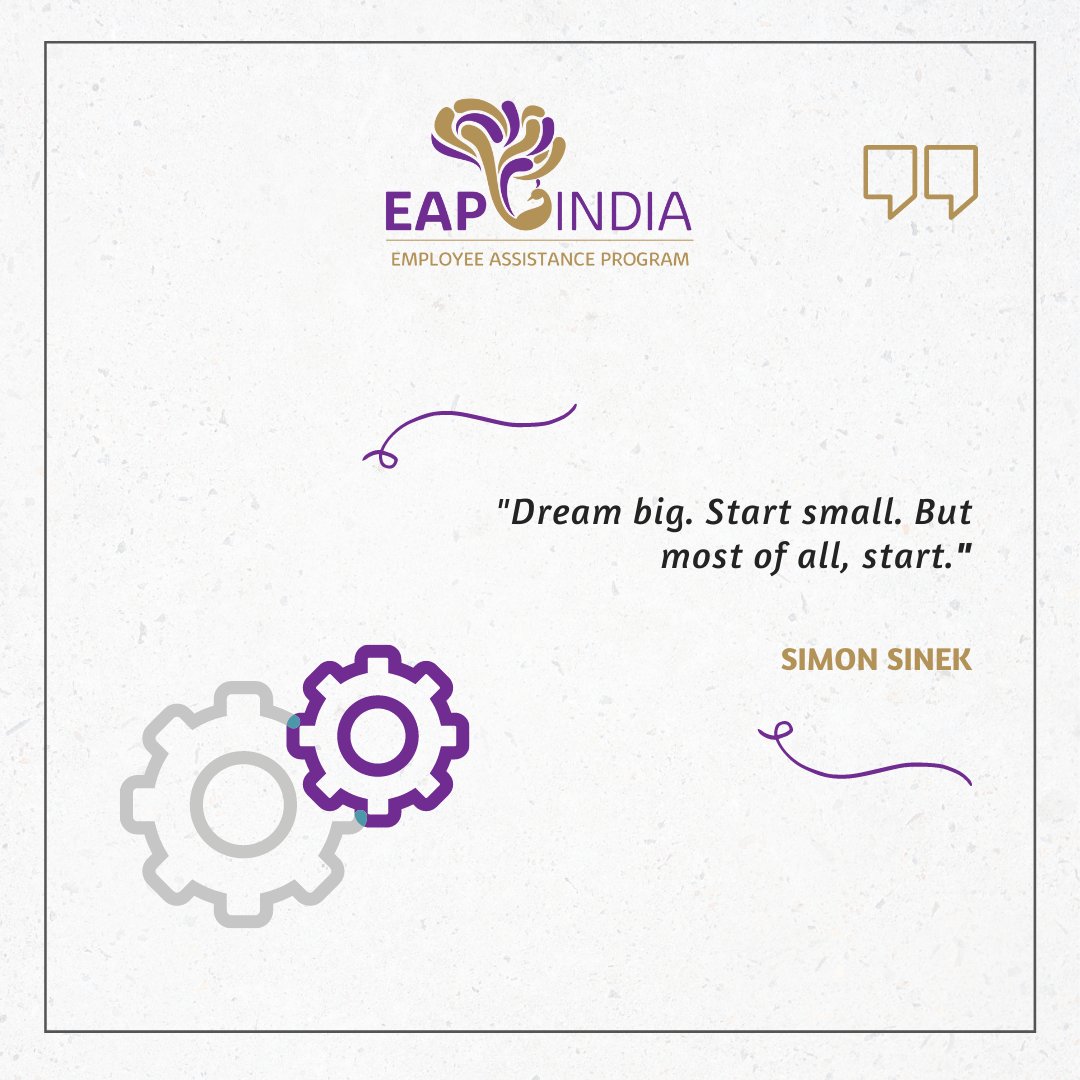 EAP_India's tweet photo. It is important to take the first step. Once you do that, everything becomes attainable and you become more confident. 

#EmployersWhoCare
#MentalHealth #MentalWellbeing #Beginning #Process #Goals #Wellness #Support https://t.co/VXc3GSABnN