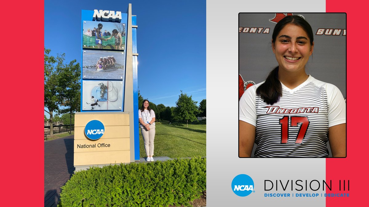 Rising <a href="/SUNYOneontaWSoc/">SUNYOneontaWSoccer</a> senior Joie Tortorice attends #NCAA Career in Sports Conference. oneontaathletics.com/news/2022/6/16…