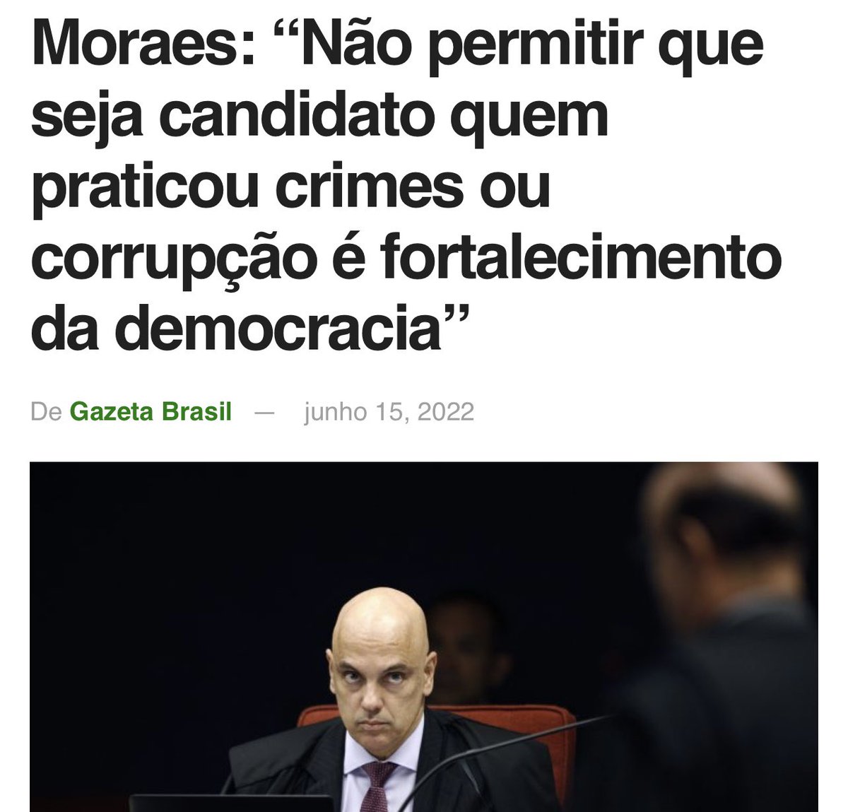 delegadoramagem's tweet photo. Como um Tribunal pode bradar defesa da democracia e querer evitar participação de corruptos, quando na verdade descondenou o ex-presidiário atropelando o processo penal e a segurança jurídica? Incoerência ou clara escolha de um lado político ? https://t.co/YFlrO0zBT2
