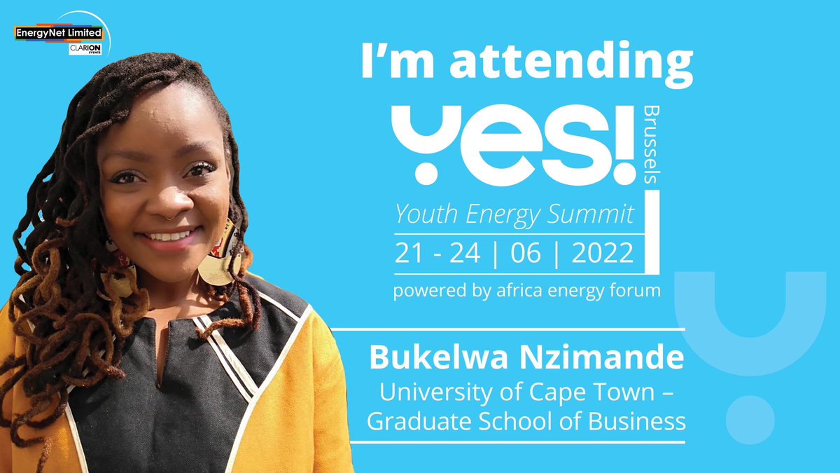 BukelwaNzimande's tweet photo. The @youth_energysum launch is soon approaching! Such an exciting opportunity to connect, and to continue building towards a collective vision of reliable, affordable, and sustainable energy/electricity in our respective countries #YESlets #YESaef https://t.co/vqP6cadhS0