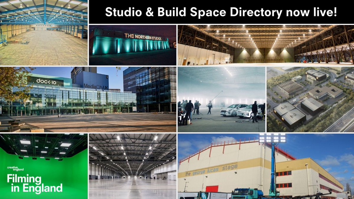 You can now find us on the brand-new #FilminginEngland Studio &amp; Build Space Directory 📽

Visit the directory to access the full breadth of fantastic studios &amp; build spaces facilitating feature film and HETV production across England, outside of London 👇

filminginengland.co.uk/studios-and-bu…