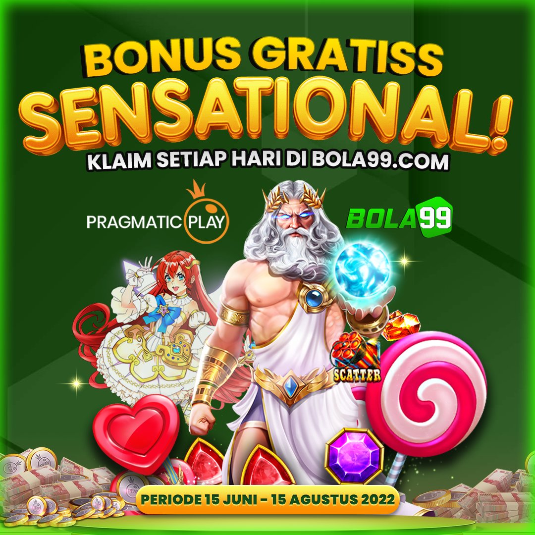 Bola99com's tweet photo. Spesial Bonus Sensational Pragmatic Play Khusus Dari Bola99.

Event Berlaku Mulai Dari 15 Juni - 15 Agustus
Untuk Syarat Dan Ketentuan Bisa Langsung Di Cek Pada Bagian Panel Promosi Web Resmi Bola99.

Whatsapp Bola99 : +6285211090858
Situs Web : Bola99. com

#bola99 https://t.co/mM2Y0Ub9mc