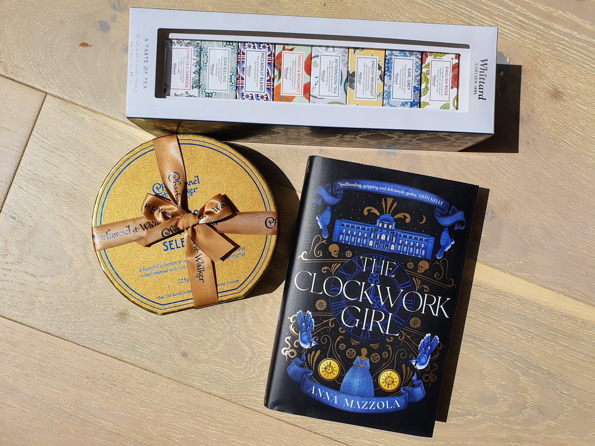 Really excited for another gorgeous giveaway!!

This time: The Clockwork Girl by the fabulous Anna Mazzola - a wonderful, evocative mystery set in C18th Paris. Plus deluxe Charbonnel &amp; Walker chocolates and a Whittards tea gift set.

RT and follow me plus <a href="/Anna_Mazz/">Anna Mazzola - Updates only.</a> to enter!