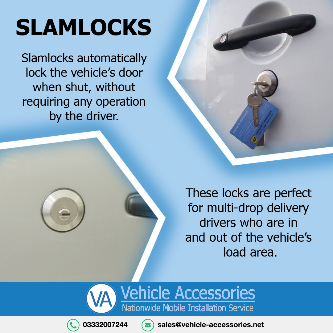 vehicleaccltd's tweet image. Slamlocks: •All van slamlocks integrate with the vehicle’s internal release mechanisms •Available in the standard S Series as well as the more secure T Series
03332007244 / sales@vehicle-accessories.net
Call or email us now for a FREE quote
#vans #vehicleaccessories #slamlocks