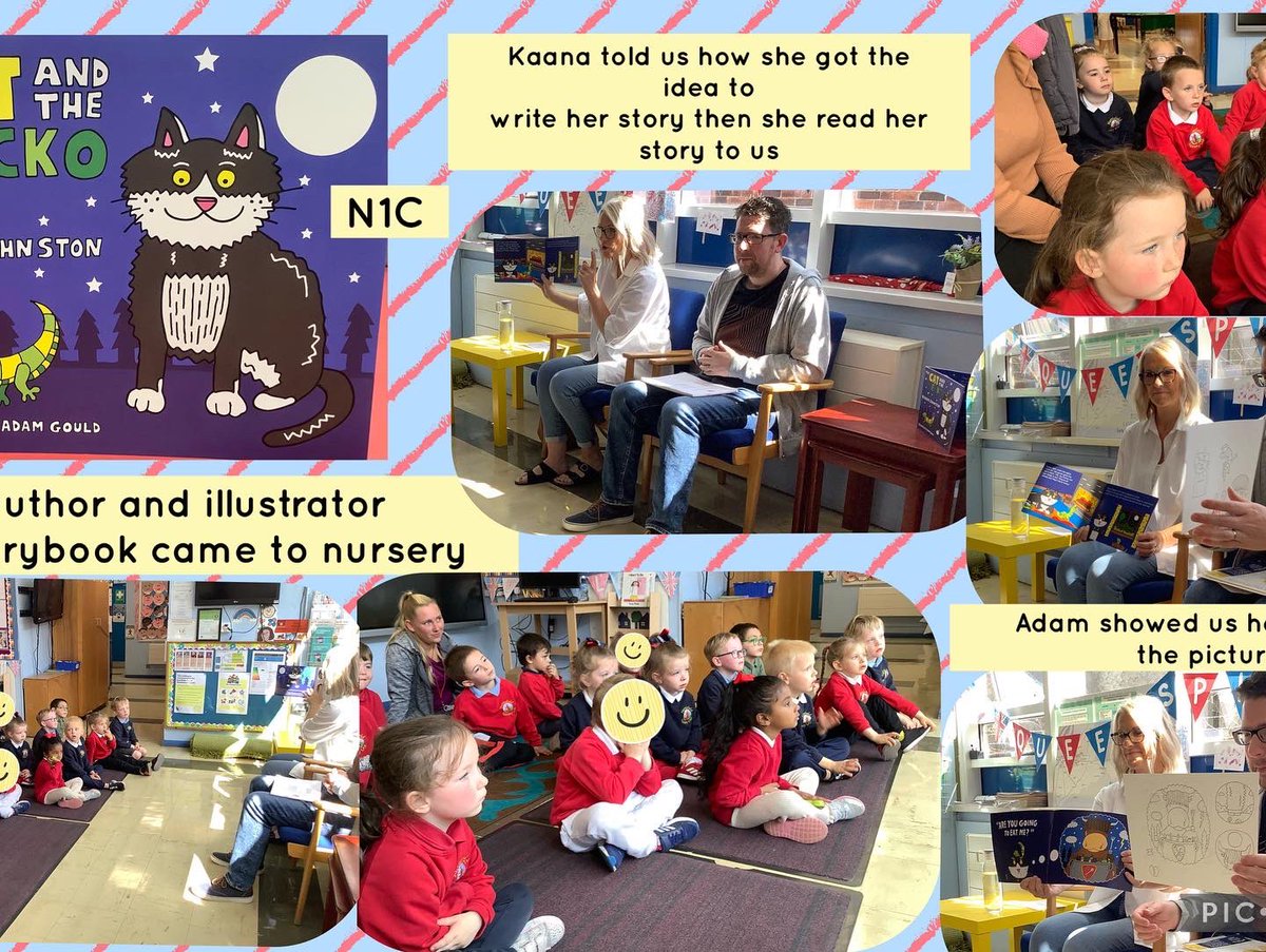 Nursery-P3 had a visit from local author and illustrator Kaana Johnston and Adam Gould. Kaana has written the book ‘The Cat and The Gecko’ and Adam illustrated it 📖 ✍️ Thank you for visiting, it was great! 😊