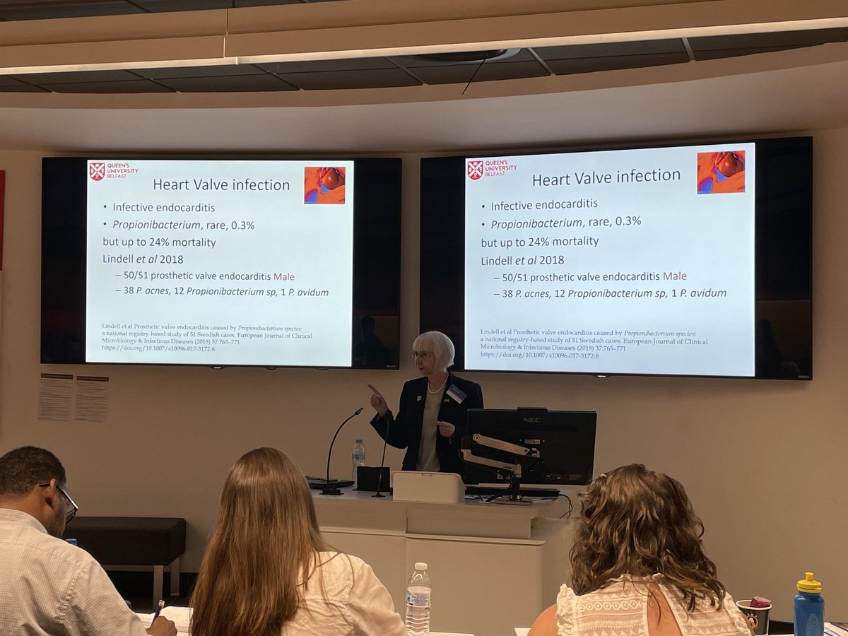 ⁦<a href="/fragilismatters/">Sheila Patrick</a>⁩ highlighting the important pathogenic role of the anaerobic pathogen Propionibacterium acnes at P&amp;CMAn Cardiff ⁦UK Anaerobe Reference Unit ⁦<a href="/PublicHealthW/">Public Health Wales</a>⁩ ⁦<a href="/WalesMicrobiol/">Wales Microbiology</a>⁩