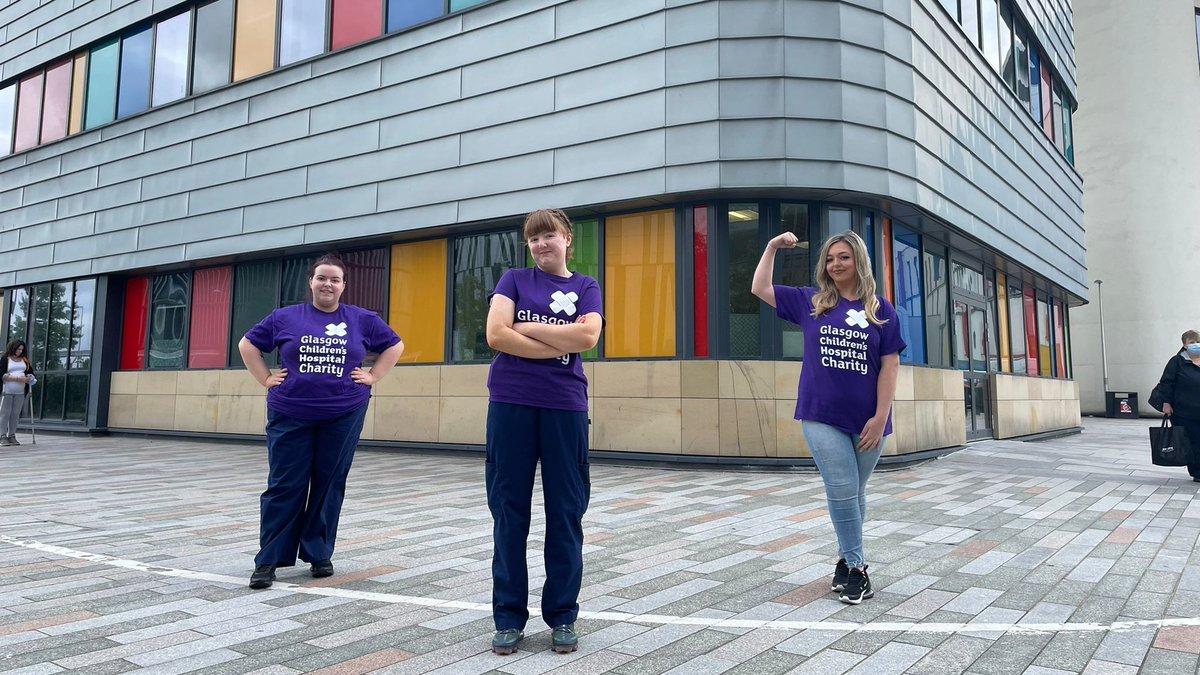 GCH_Charity's tweet photo. "I wouldn't be training as a nurse or be where I am today without the Renal team at Yorkhill and the support given for my disabilities. It feels so special to be taking part in #LapTheMap on the charity's 20th anniversary."
Team GCU nurses showing @echcharity how it's done!π https://t.co/ywTlDMFSwG